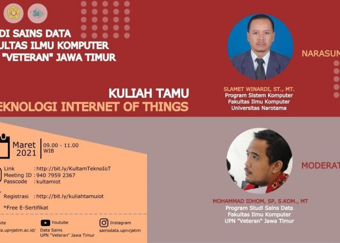 Kuliah Tamu: “Teknologi Internet of Things (IoT)”