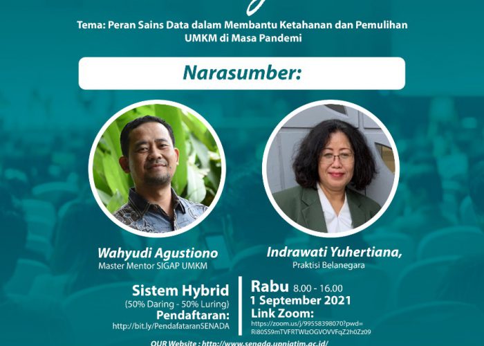 Call for Papers: Seminar Nasional Sains Data Bela Negara (SENADA) 2021